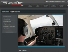 Tablet Screenshot of camarilloflightlessons.com